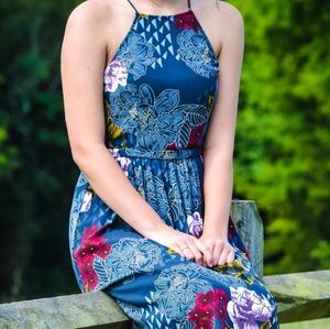 Everly floral midi dress